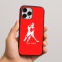 כיסוי בעיצוב אישי עם השם שלך לדגם - Apple iPhone 16 Pro Max בעיצוב שחקן הוקי