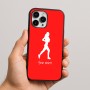 כיסוי בעיצוב אישי עם השם שלך לדגם - Apple iPhone 16 Pro Max בעיצוב רץ רץ אישה