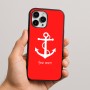 כיסוי בעיצוב אישי עם השם שלך לדגם - Apple iPhone 16 Pro Max בעיצוב לעגן