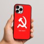 כיסוי בעיצוב אישי עם השם שלך לדגם - Apple iPhone 16 Pro Max בעיצוב פטיש ומגל