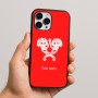 כיסוי בעיצוב אישי עם השם שלך לדגם - Apple iPhone 16 Pro Max בעיצוב פרחי קרן