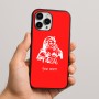 כיסוי בעיצוב אישי עם השם שלך לדגם - Apple iPhone 16 Pro Max בעיצוב סנטה קלאוס