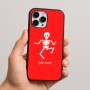 כיסוי בעיצוב אישי עם השם שלך לדגם - Apple iPhone 16 Pro Max בעיצוב סקלטון