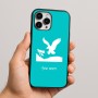 כיסוי בעיצוב אישי עם השם שלך לדגם - Apple iPhone 16 Pro Max בעיצוב נשר אמריקאי