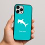 כיסוי בעיצוב אישי עם השם שלך לדגם - Apple iPhone 16 Pro Max בעיצוב כריש ראש פטיש