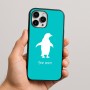 כיסוי בעיצוב אישי עם השם שלך לדגם - Apple iPhone 16 Pro Max בעיצוב פינגווין