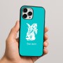 כיסוי בעיצוב אישי עם השם שלך לדגם - Apple iPhone 16 Pro Max בעיצוב ארנב מחזיק גזר