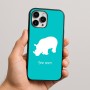 כיסוי בעיצוב אישי עם השם שלך לדגם - Apple iPhone 16 Pro Max בעיצוב קרנף