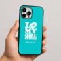 כיסוי בעיצוב אישי עם השם שלך לדגם - Apple iPhone 16 Pro Max בעיצוב לנשק את החברה שלי