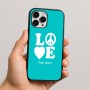 כיסוי בעיצוב אישי עם השם שלך לדגם - Apple iPhone 16 Pro Max בעיצוב אהבה