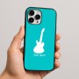 כיסוי בעיצוב אישי עם השם שלך לדגם - Apple iPhone 16 Pro Max בעיצוב גיטרה