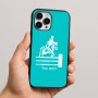 כיסוי בעיצוב אישי עם השם שלך לדגם - Apple iPhone 16 Pro Max בעיצוב רוכב סוסים