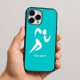 כיסוי בעיצוב אישי עם השם שלך לדגם - Apple iPhone 16 Pro Max בעיצוב רצים אולימפיים
