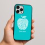 כיסוי בעיצוב אישי עם השם שלך לדגם - Apple iPhone 16 Pro Max בעיצוב הדפס תפוח