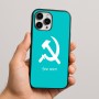 כיסוי בעיצוב אישי עם השם שלך לדגם - Apple iPhone 16 Pro Max בעיצוב פטיש ומגל