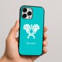 כיסוי בעיצוב אישי עם השם שלך לדגם - Apple iPhone 16 Pro Max בעיצוב פרחי קרן