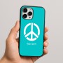 כיסוי בעיצוב אישי עם השם שלך לדגם - Apple iPhone 16 Pro Max בעיצוב סמל השלום