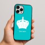 כיסוי בעיצוב אישי עם השם שלך לדגם - Apple iPhone 16 Pro Max בעיצוב כתר מלכותי