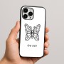 כיסוי בעיצוב אישי עם השם שלך לדגם - Apple iPhone 16 Pro Max בעיצוב פרפר