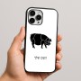 כיסוי בעיצוב אישי עם השם שלך לדגם - Apple iPhone 16 Pro Max בעיצוב חזיר