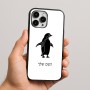 כיסוי בעיצוב אישי עם השם שלך לדגם - Apple iPhone 16 Pro Max בעיצוב פינגווין