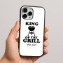 כיסוי בעיצוב אישי עם השם שלך לדגם - Apple iPhone 16 Pro Max בעיצוב מלך הגריל