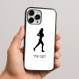 כיסוי בעיצוב אישי עם השם שלך לדגם - Apple iPhone 16 Pro Max בעיצוב רץ רץ אישה
