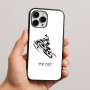 כיסוי בעיצוב אישי עם השם שלך לדגם - Apple iPhone 16 Pro Max בעיצוב אופנוע שלג