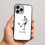 כיסוי בעיצוב אישי עם השם שלך לדגם - Apple iPhone 16 Pro Max בעיצוב שחקן כדורגל