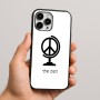 כיסוי בעיצוב אישי עם השם שלך לדגם - Apple iPhone 16 Pro Max בעיצוב גלובוסי שלום