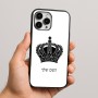 כיסוי בעיצוב אישי עם השם שלך לדגם - Apple iPhone 16 Pro Max בעיצוב כתר מלכותי