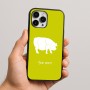 כיסוי בעיצוב אישי עם השם שלך לדגם - Apple iPhone 16 Pro Max בעיצוב חזיר