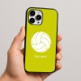 כיסוי בעיצוב אישי עם השם שלך לדגם - Apple iPhone 16 Pro Max בעיצוב כדור כדורעף
