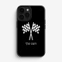 כיסוי בעיצוב אישי עם השם שלך לדגם - Apple iPhone 16 Pro בעיצוב דגל המירוץ