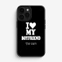 כיסוי בעיצוב אישי עם השם שלך לדגם - Apple iPhone 16 Pro בעיצוב אוהבת את החבר שלי