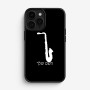 כיסוי בעיצוב אישי עם השם שלך לדגם - Apple iPhone 16 Pro בעיצוב סקסופון