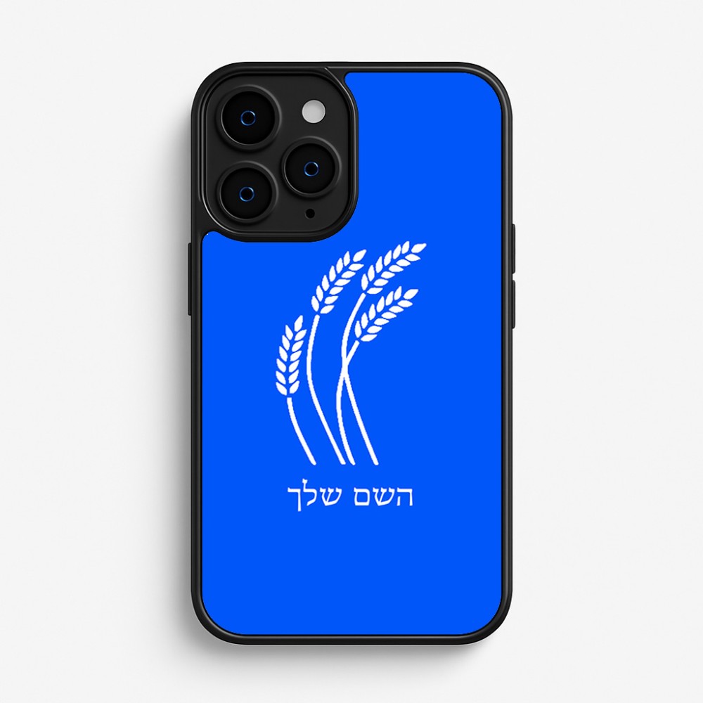 כיסוי בעיצוב אישי עם השם שלך לדגם - Apple iPhone 16 Pro בעיצוב חיטה גלית זהב