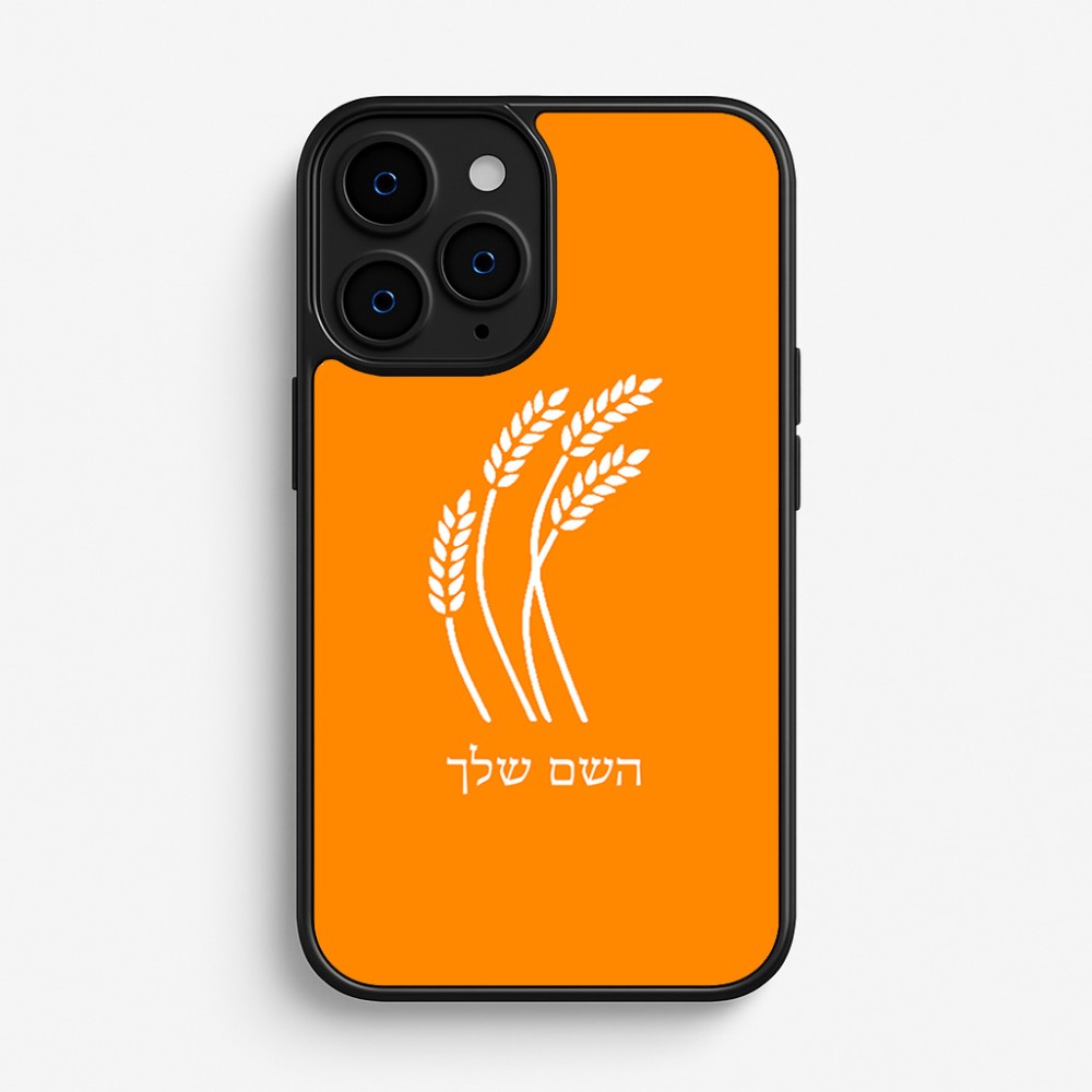 כיסוי בעיצוב אישי עם השם שלך לדגם - Apple iPhone 16 Pro בעיצוב חיטה גלית זהב