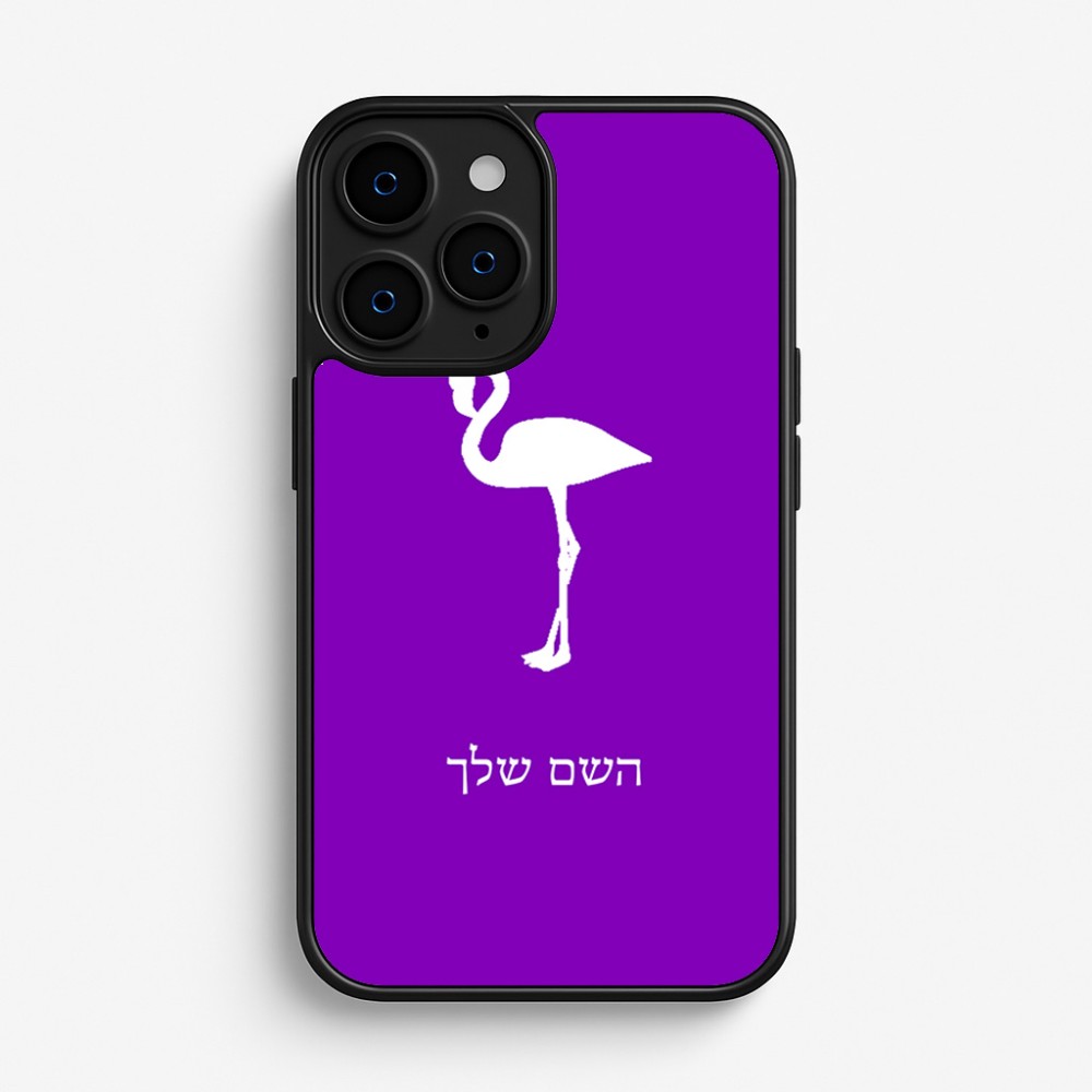 כיסוי בעיצוב אישי עם השם שלך לדגם - Apple iPhone 16 Pro בעיצוב אנפה