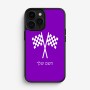 כיסוי בעיצוב אישי עם השם שלך לדגם - Apple iPhone 16 Pro בעיצוב דגל המירוץ