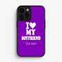 כיסוי בעיצוב אישי עם השם שלך לדגם - Apple iPhone 16 Pro בעיצוב אוהבת את החבר שלי