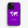 כיסוי בעיצוב אישי עם השם שלך לדגם - Apple iPhone 16 Pro בעיצוב מפת העולם