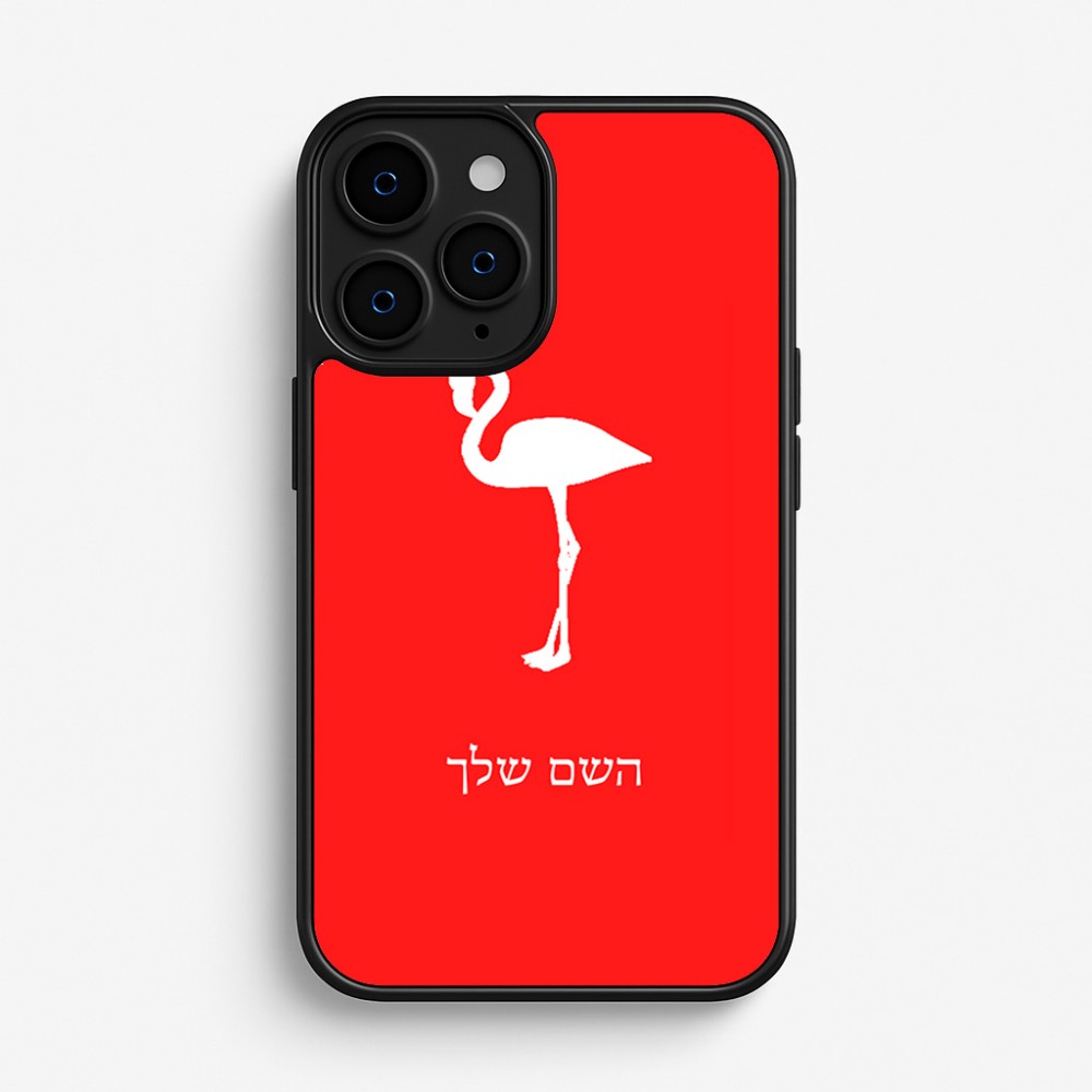 כיסוי בעיצוב אישי עם השם שלך לדגם - Apple iPhone 16 Pro בעיצוב אנפה