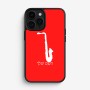 כיסוי בעיצוב אישי עם השם שלך לדגם - Apple iPhone 16 Pro בעיצוב סקסופון