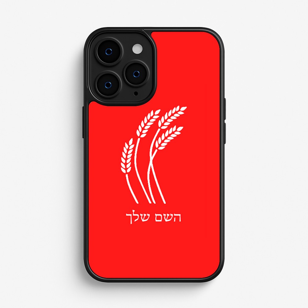 כיסוי בעיצוב אישי עם השם שלך לדגם - Apple iPhone 16 Pro בעיצוב חיטה גלית זהב