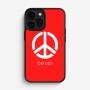 כיסוי בעיצוב אישי עם השם שלך לדגם - Apple iPhone 16 Pro בעיצוב סמל השלום