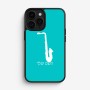 כיסוי בעיצוב אישי עם השם שלך לדגם - Apple iPhone 16 Pro בעיצוב סקסופון
