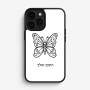 כיסוי בעיצוב אישי עם השם שלך לדגם - Apple iPhone 16 Pro בעיצוב פרפר