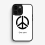כיסוי בעיצוב אישי עם השם שלך לדגם - Apple iPhone 16 Pro בעיצוב סמל השלום