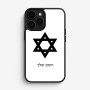 כיסוי בעיצוב אישי עם השם שלך לדגם - Apple iPhone 16 Pro בעיצוב מגן דוד - מגן דוד - ישראל